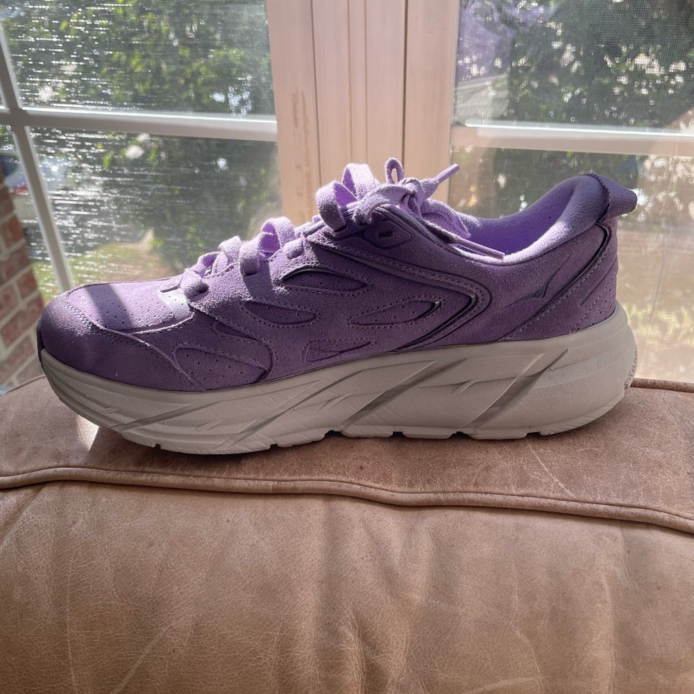 Limited Edition Purple Suede Clifton Hokas